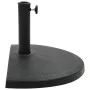 Black resin half-circle umbrella base, 15 kg by vidaXL, Umbrella bases - Ref: Foro24-45199, Price: 56,36 €, Discount: %