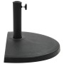Halbkreis-Schirmgestell aus schwarzem Polyresin 15 kg von vidaXL, Schirmständer - Ref: Foro24-45199, Preis: 56,06 €, Rabatt: %