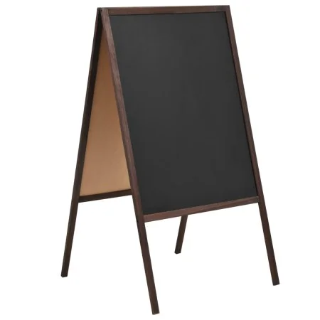 Double-sided cedar wood easel chalkboard 60x80 cm by vidaXL, Blackboards - Ref: Foro24-246428, Price: 57,37 €, Discount: %