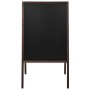 Double-sided cedar wood easel chalkboard 60x80 cm by vidaXL, Blackboards - Ref: Foro24-246428, Price: 61,30 €, Discount: %
