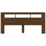 Cabecero LED madera ingeniería roble marrón 220x18,5x103,5 cm de , Cabeceros y pies de cama - Ref: Foro24-837378, Precio: 106...