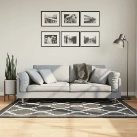 Schwarz-weißer, rutschfester, waschbarer Teppich, 120 x 180 cm von , Teppiche - Ref: Foro24-136605, Preis: 37,76 €, Rabatt: %