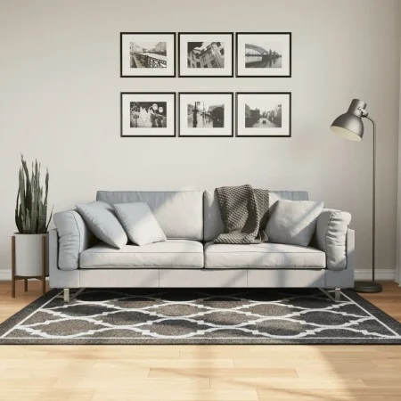 Schwarz-weißer, rutschfester, waschbarer Teppich, 120 x 180 cm von , Teppiche - Ref: Foro24-136605, Preis: 37,76 €, Rabatt: %