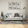 Schwarz-weißer, rutschfester, waschbarer Teppich, 120 x 180 cm von , Teppiche - Ref: Foro24-136605, Preis: 37,76 €, Rabatt: %