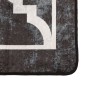 Schwarz-weißer, rutschfester, waschbarer Teppich, 120 x 180 cm von , Teppiche - Ref: Foro24-136605, Preis: 42,16 €, Rabatt: %