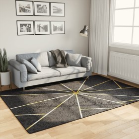 Black and gold non-slip washable rug 160x230 cm by , Rugs - Ref: Foro24-136618, Price: 52,95 €, Discount: %