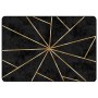 Rutschfester, waschbarer Teppich in Schwarz und Gold, 160 x 230 cm von , Teppiche - Ref: Foro24-136618, Preis: 52,95 €, Rabat...