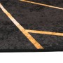 Rutschfester, waschbarer Teppich in Schwarz und Gold, 160 x 230 cm von , Teppiche - Ref: Foro24-136618, Preis: 52,95 €, Rabat...