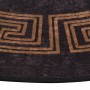 Rutschfester, waschbarer Teppich in Schwarz und Gold, Ø 200 cm von , Teppiche - Ref: Foro24-136630, Preis: 72,68 €, Rabatt: %