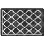 Alfombra lavable antideslizante negro y blanco 190x300 cm de , Alfombras - Ref: Foro24-136607, Precio: 68,51 €, Descuento: %