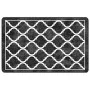 Schwarz-weißer, rutschfester, waschbarer Teppich, 190 x 300 cm von , Teppiche - Ref: Foro24-136607, Preis: 67,71 €, Rabatt: %