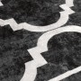 Alfombra lavable antideslizante negro y blanco 190x300 cm de , Alfombras - Ref: Foro24-136607, Precio: 68,51 €, Descuento: %