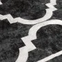 Alfombra lavable antideslizante negro y blanco 190x300 cm de , Alfombras - Ref: Foro24-136607, Precio: 67,66 €, Descuento: %