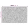 Alfombra lavable antideslizante negro y blanco 190x300 cm de , Alfombras - Ref: Foro24-136607, Precio: 67,66 €, Descuento: %