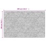 Schwarz-weißer, rutschfester, waschbarer Teppich, 190 x 300 cm von , Teppiche - Ref: Foro24-136607, Preis: 68,51 €, Rabatt: %