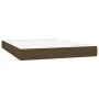 Box spring bed with dark brown fabric mattress 140x200 cm by , Beds and slatted bases - Ref: Foro24-3126568, Price: 426,54 €,...