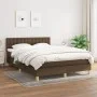 Box spring bed with dark brown fabric mattress 140x200 cm by , Beds and slatted bases - Ref: Foro24-3140940, Price: 414,53 €,...