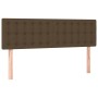 Box spring bed with dark brown fabric mattress 140x200 cm by , Beds and slatted bases - Ref: Foro24-3140940, Price: 430,38 €,...