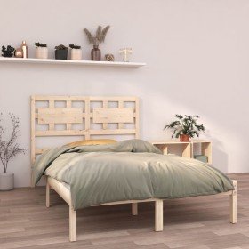 Estructura de cama madera maciza 120x190 cm Estructura de cama madera maciza 120x190 cm