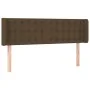 Cabecero con LED de tela marrón oscuro 147x16x78/88 cm de , Cabeceros y pies de cama - Ref: Foro24-3123671, Precio: 69,19 €, ...