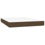 Box spring bed with dark brown fabric mattress 140x190 cm by , Beds and slatted bases - Ref: Foro24-3130588, Price: 452,16 €,...