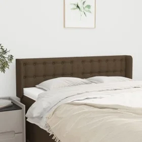 Dark gray fabric headboard 147x16x78/88 cm by , Headboards and footboards - Ref: Foro24-3119203, Price: 64,23 €, Discount: %