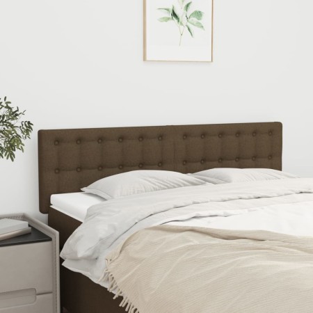 Kopfteile 2 Einheiten dunkelbrauner Stoff 72x5x78/88 cm von , Kopf- und Fußteile - Ref: Foro24-346459, Preis: 58,12 €, Rabatt: %