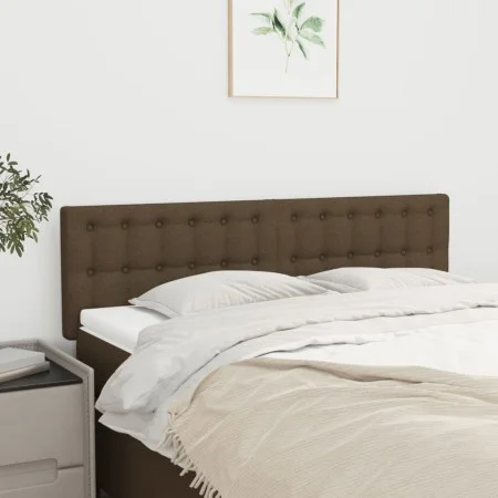 Kopfteile 2 Einheiten dunkelbrauner Stoff 72x5x78/88 cm von , Kopf- und Fußteile - Ref: Foro24-346459, Preis: 55,30 €, Rabatt: %