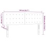Kopfteile 2 Einheiten dunkelbrauner Stoff 72x5x78/88 cm von , Kopf- und Fußteile - Ref: Foro24-346459, Preis: 58,12 €, Rabatt: %