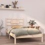 Estructura de cama madera maciza de pino 90x200 cm en Camas y somieres | Comprar online en Foro24