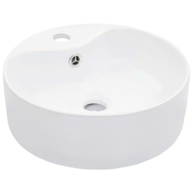 Spüle mit Überlauf 36x13 cm weiße Keramik von vidaXL, Sinkt - Ref: Foro24-143911, Preis: 64,38 €, Rabatt: %
