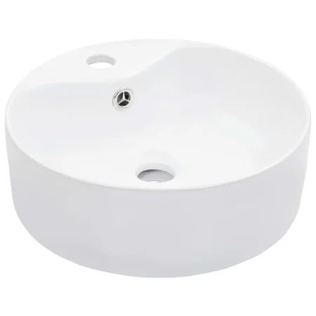 Sink with overflow 36x13 cm white ceramic by vidaXL, Sinks - Ref: Foro24-143911, Price: 67,02 €, Discount: %