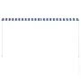 Einziehbare Markise 250x150 cm blau und weiß von vidaXL, Markisen - Ref: Foro24-143748, Preis: 68,45 €, Rabatt: %