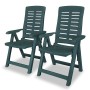 Liegende Gartenstühle 2 Einheiten aus grünem Kunststoff von vidaXL, Gartenstühle - Ref: Foro24-43896, Preis: 171,66 €, Rabatt: %