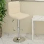 Cream-colored synthetic leather kitchen stool by , Kitchen stools - Ref: Foro24-334223, Price: 79,45 €, Discount: %