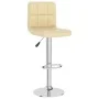 Cream-colored synthetic leather kitchen stool by , Kitchen stools - Ref: Foro24-334223, Price: 79,45 €, Discount: %
