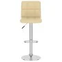 Cream-colored synthetic leather kitchen stool by , Kitchen stools - Ref: Foro24-334223, Price: 79,45 €, Discount: %