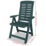 Liegende Gartenstühle 2 Einheiten aus grünem Kunststoff von vidaXL, Gartenstühle - Ref: Foro24-43896, Preis: 197,80 €, Rabatt: %