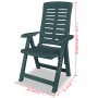 Liegende Gartenstühle 2 Einheiten aus grünem Kunststoff von vidaXL, Gartenstühle - Ref: Foro24-43896, Preis: 171,66 €, Rabatt: %