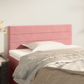 Rosa Samtkopfteil 90x5x78/88 cm von , Kopf- und Fußteile - Ref: Foro24-346129, Preis: 40,09 €, Rabatt: %