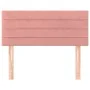 Cabecero de terciopelo rosa 90x5x78/88 cm de , Cabeceros y pies de cama - Ref: Foro24-346129, Precio: 39,20 €, Descuento: %