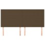 Cabeceros 4 unidades de tela marrón oscuro 100x5x78/88 cm de , Cabeceros y pies de cama - Ref: Foro24-3116077, Precio: 113,95 €