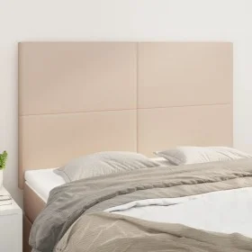 Headboards 4 units cappuccino synthetic leather 72x5x78/88 cm by , Headboards and footboards - Ref: Foro24-3116147, Price: 92...