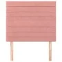 Cabeceros 2 unidades de terciopelo rosa 80x5x78/88 cm de , Cabeceros y pies de cama - Ref: Foro24-3116507, Precio: 52,47 €, D...