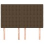 Headboards 4 units dark brown fabric 72x5x78/88 cm by , Headboards and footboards - Ref: Foro24-3116767, Price: 107,10 €, Dis...