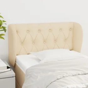 Cream fabric headboard 83x23x78/88 cm by , Headboards and footboards - Ref: Foro24-3117459, Price: 58,37 €, Discount: %