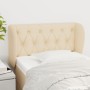 Kopfteil aus cremefarbenem Stoff, 83 x 23 x 78/88 cm von , Kopf- und Fußteile - Ref: Foro24-3117459, Preis: 59,40 €, Rabatt: %