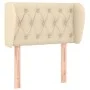 Cream fabric headboard 83x23x78/88 cm by , Headboards and footboards - Ref: Foro24-3117459, Price: 58,37 €, Discount: %