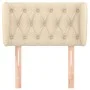 Cream fabric headboard 83x23x78/88 cm by , Headboards and footboards - Ref: Foro24-3117459, Price: 58,37 €, Discount: %
