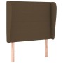 Headboard with dark brown fabric ears 83x23x118/128 cm by , Headboards and footboards - Ref: Foro24-3117653, Price: 74,96 €, ...